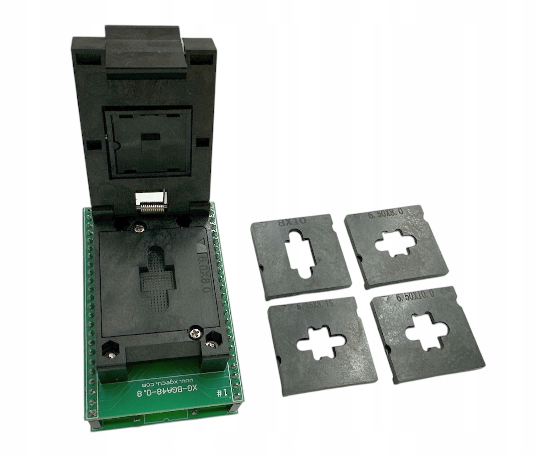 Adaptér BGA48 Zif pro programátor XGecu T56 nebo T76 – sada s 5 rámečky