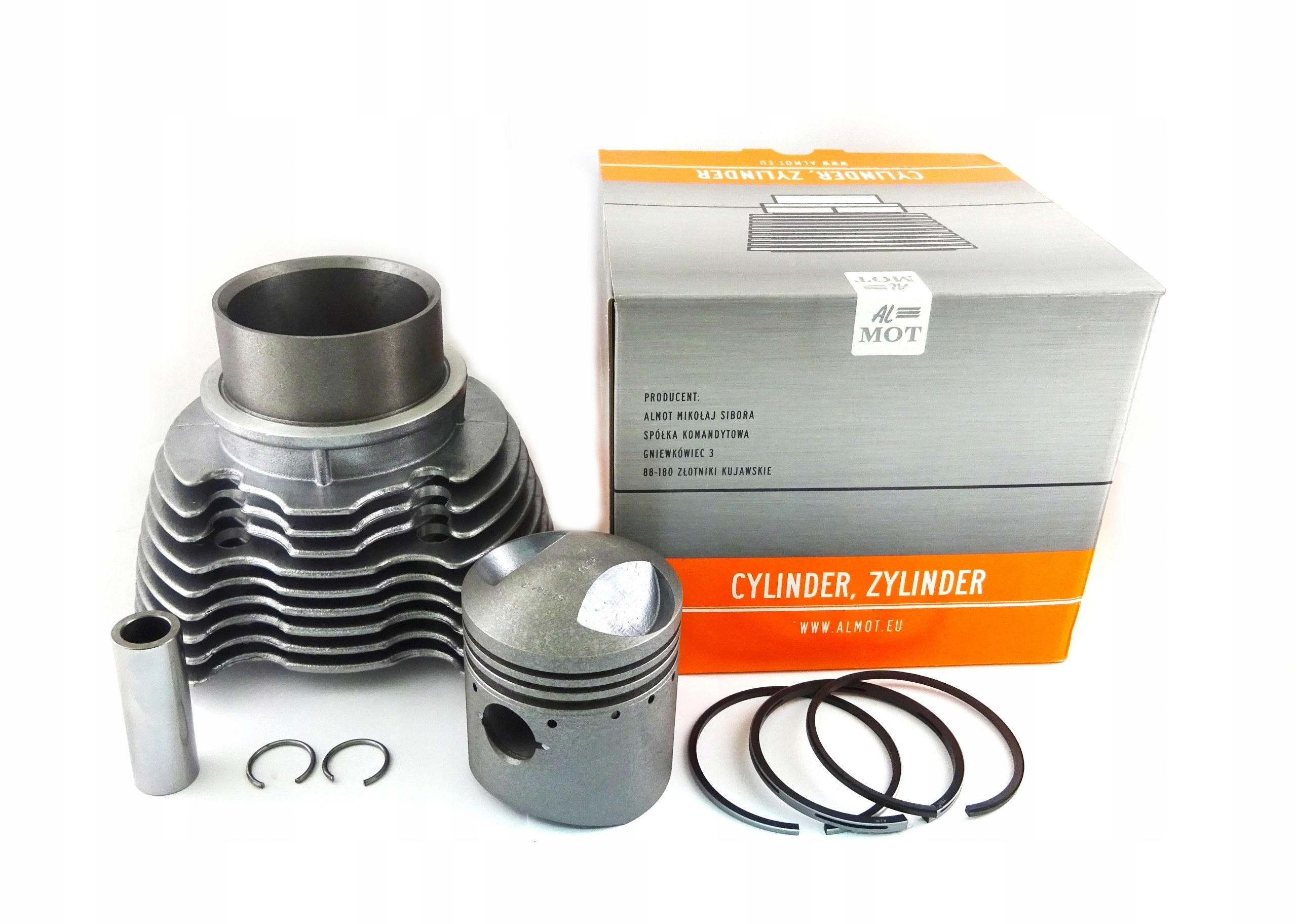 T11309 - Цилиндр JUNAK M10 полированный + поршень AK20 полный комплект