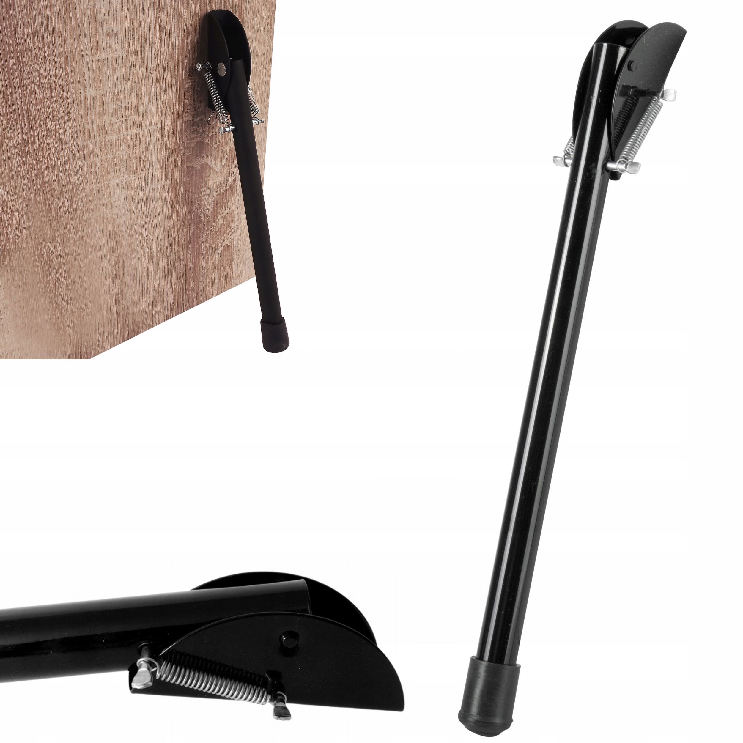 MOCNA PODPÓRKA GARAŻOWA STOPKA DO DRZWI BRAM 30cm BLOKADA NÓŻKA CZARNA