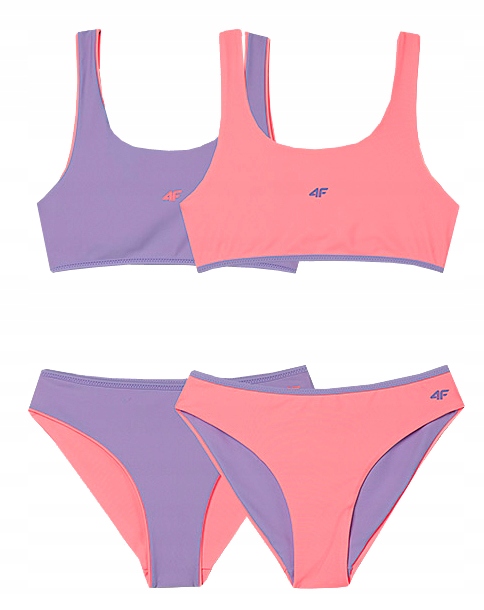 4F DWUSTRONNY DZIEWCZĘCY STRÓJ KĄPIELOWY rozm 146/152