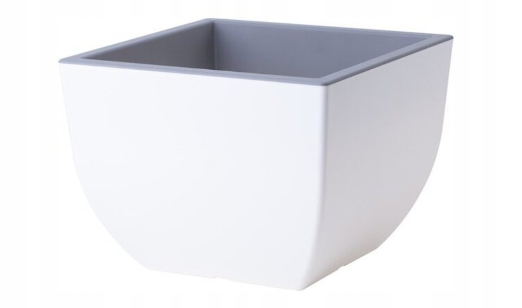 

Doniczka Donica Muna Kwadratowa 35cm Biały+beton