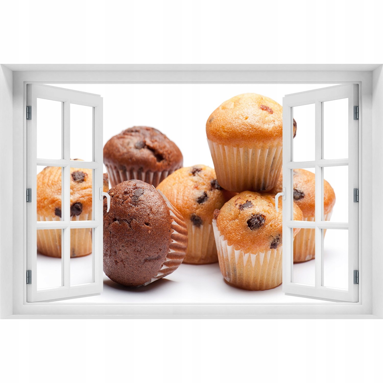 

Okno Naklejka okleina na ścianę Babeczki 120x80