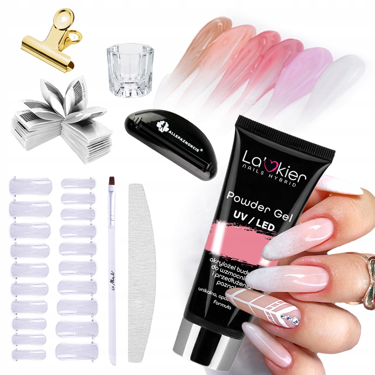 Zestaw AKRYLOŻEL budujący La'kier 30ml poly flexy