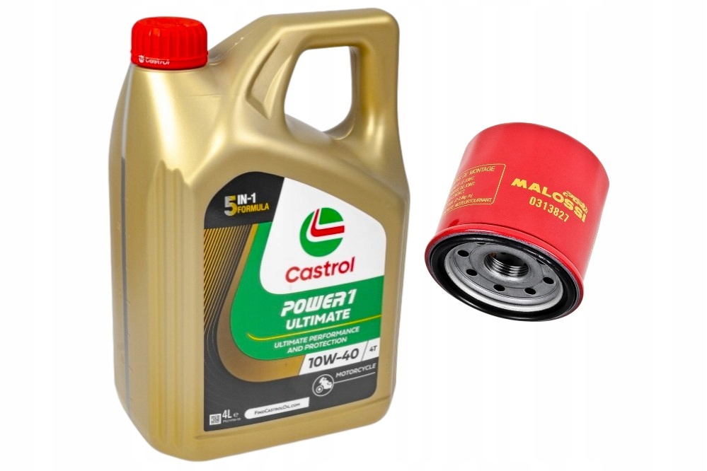 Sada, olejový filter M0313827 motorový olej Castrol Ultimate 4T 10W40
