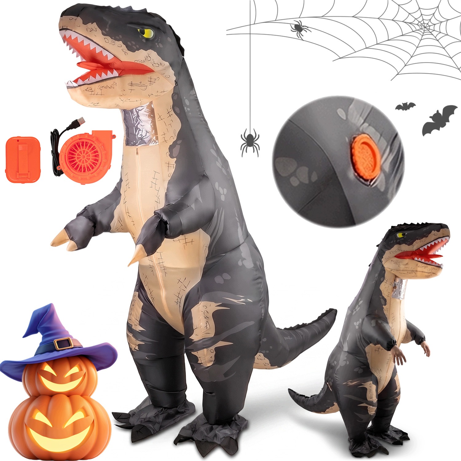 Kostým Dinosaura Samonafukovací Kostým Dinosaurus T-rex
