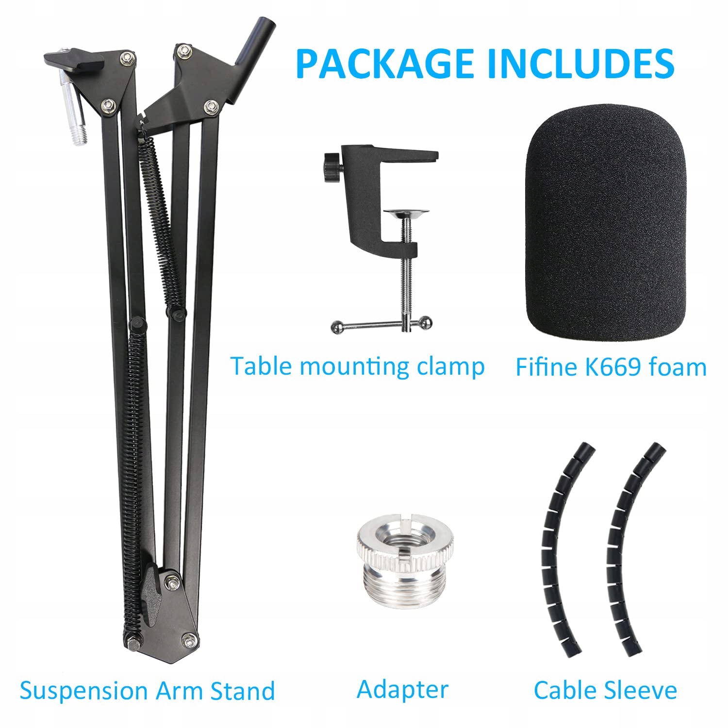 YOUSHARES K669 ramię mikrofonowe z ochroną pop BOOM ARM — miniatura 7