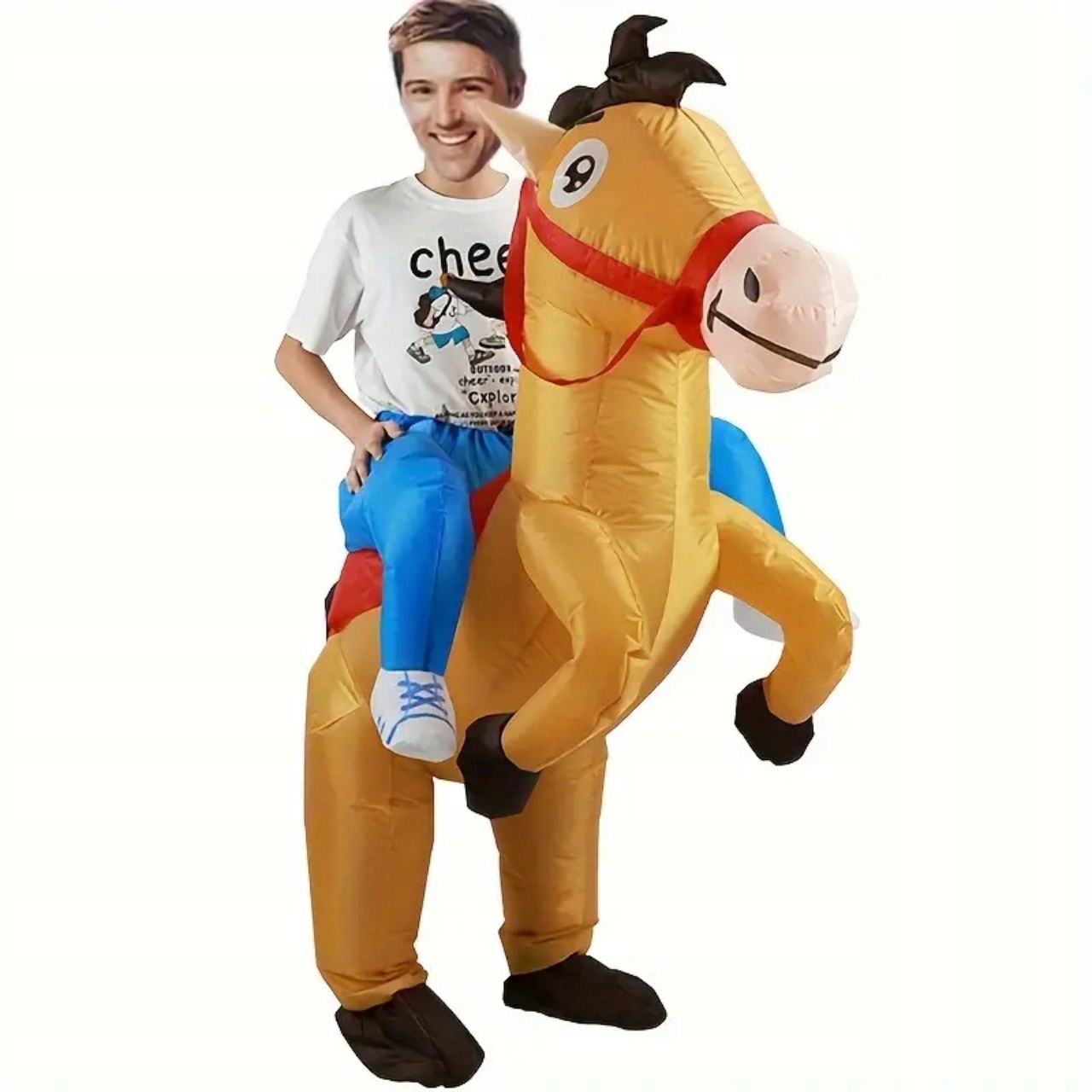 Nafukovací sada Jezdec na koni Cosplay Kůň Halloween Karneval Dítě