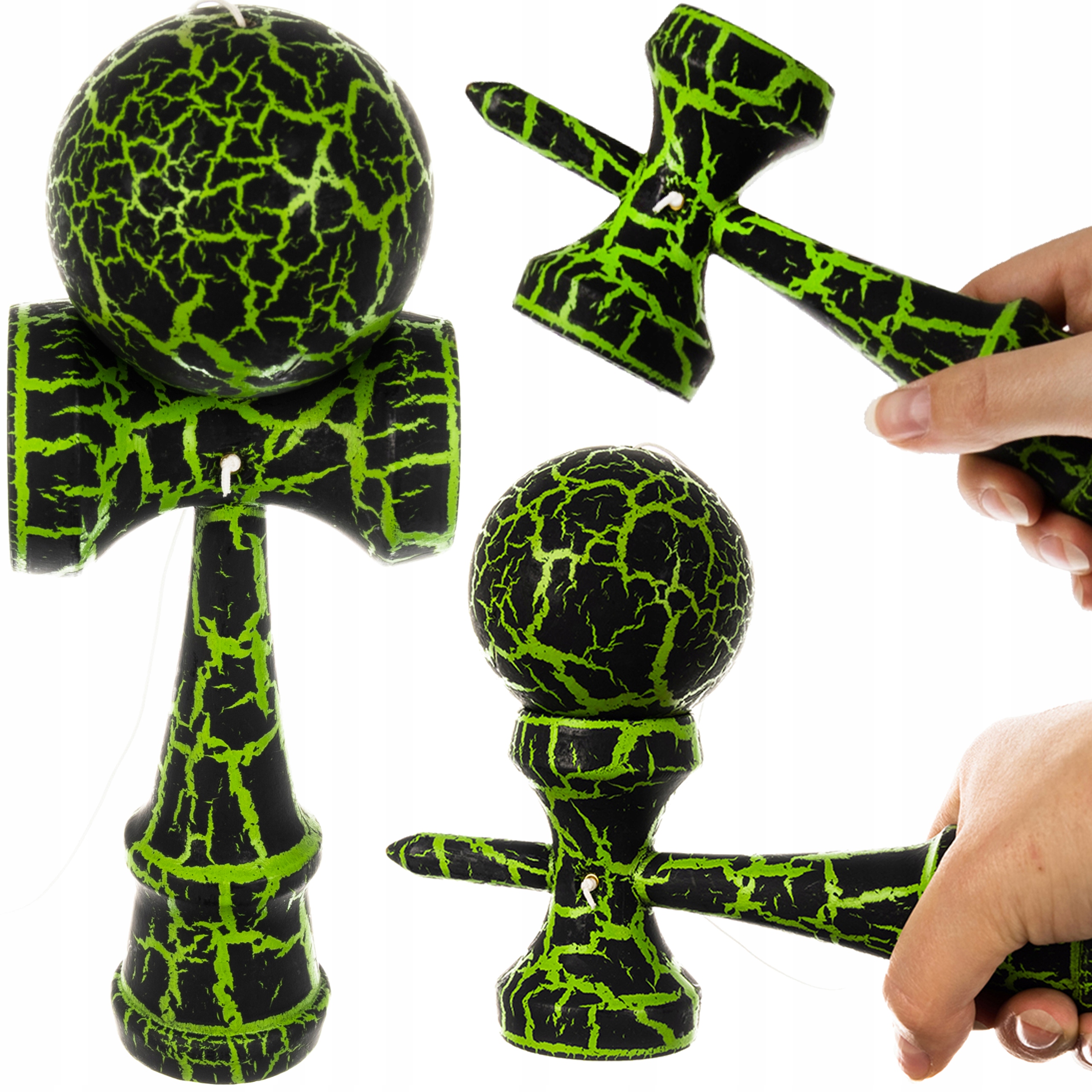 

Kendama Drewniana Gra Zręcznościowa Japońska Green