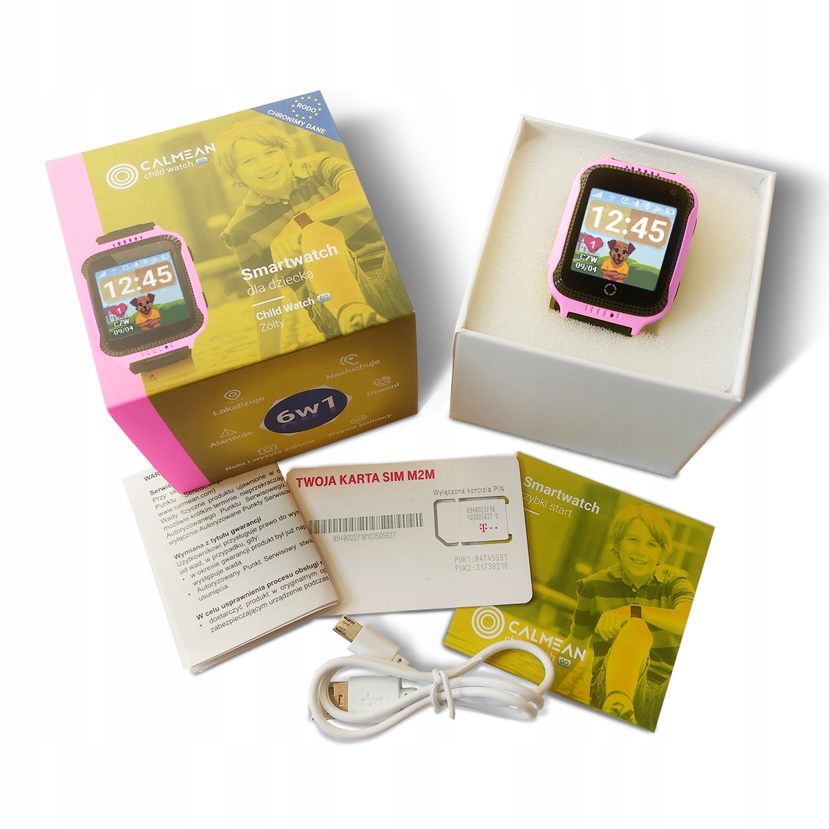 SMARTWATCH CALMEAN GO DLA DZIECI +GRATIS Złącza microUSB microSIM