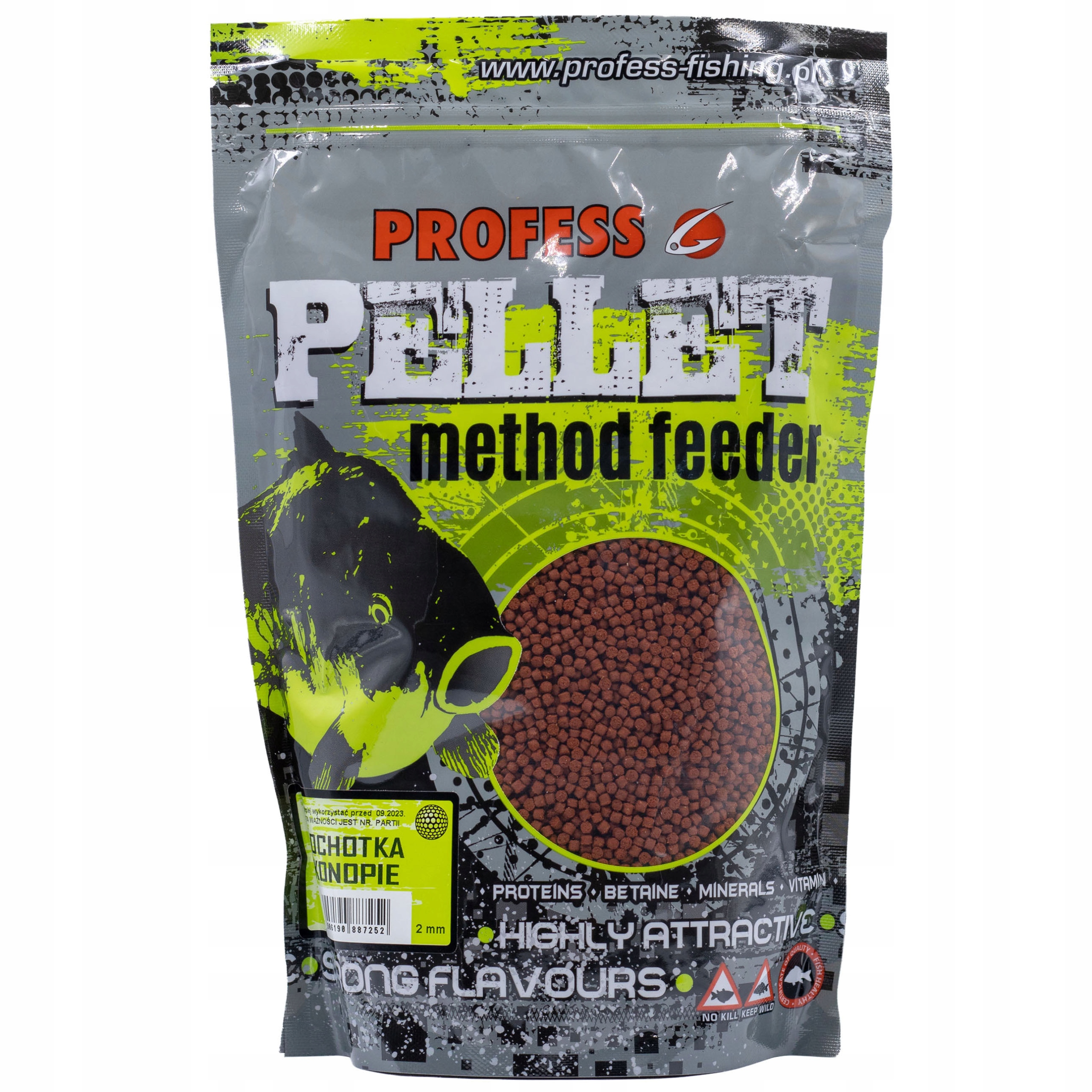 Pellet 2 mm Method Feeder OCHOTKA KONOPIE 700 g Profess