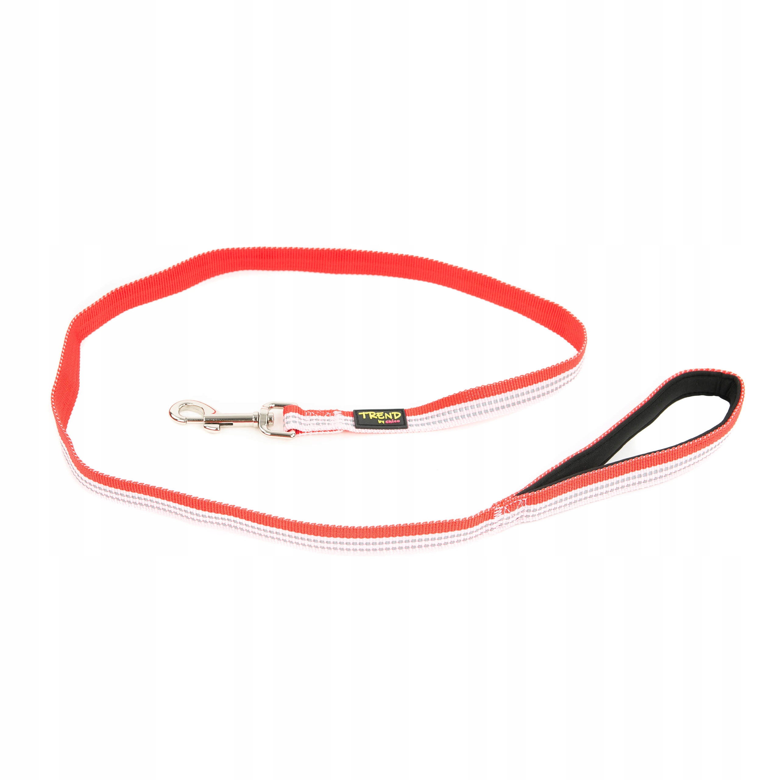 

Smycz dla psa Trend Stripe odblask 25mm Czerwona
