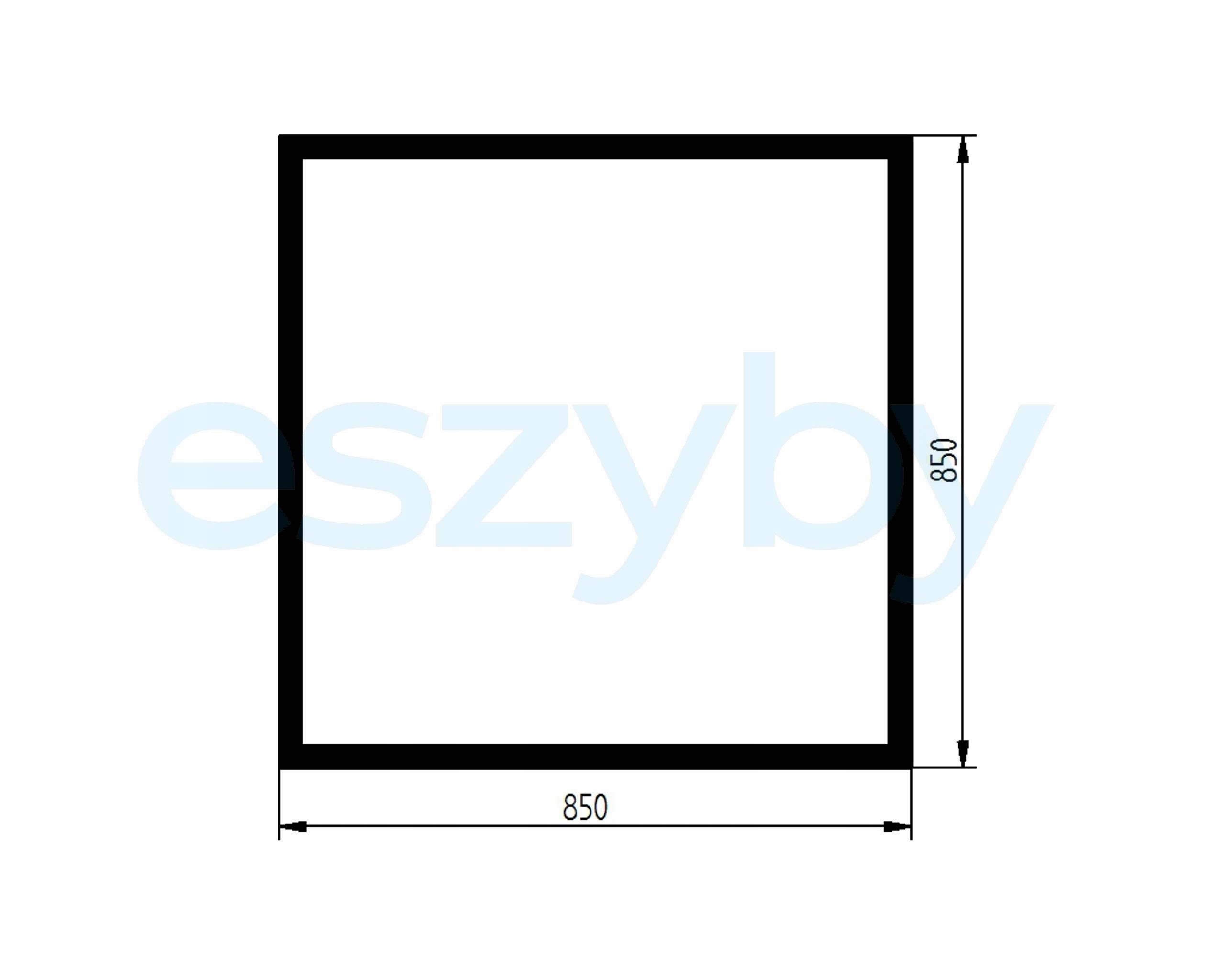 sklo nabíječka John Deere 4400, 4500 přední