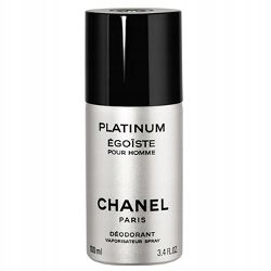 Chanel Platinum Egoiste Deodorant Pro Muže 100 ML Sprej Stříbrný Perf