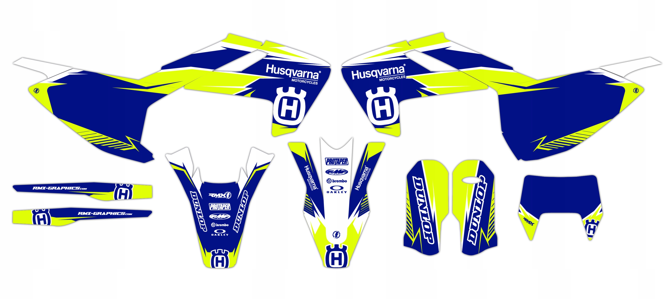 Dýha nálepky na motor Husqvarna Te Fe Tx 17-19