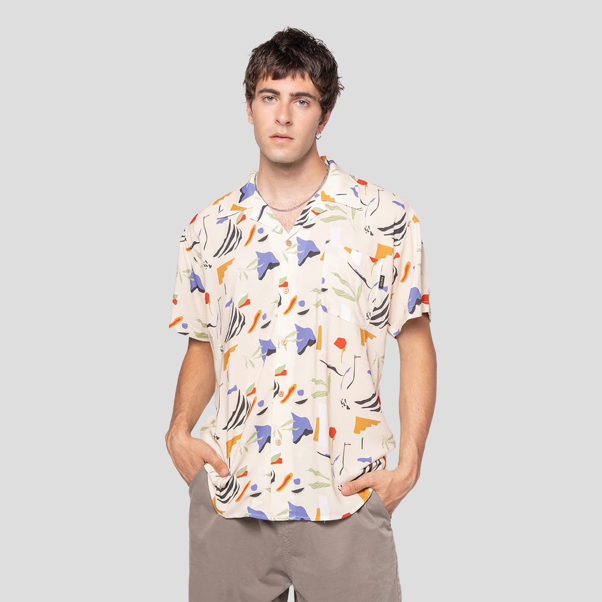 Pánská košile Kaotiko Amazonas M, vícebarevná, Městská