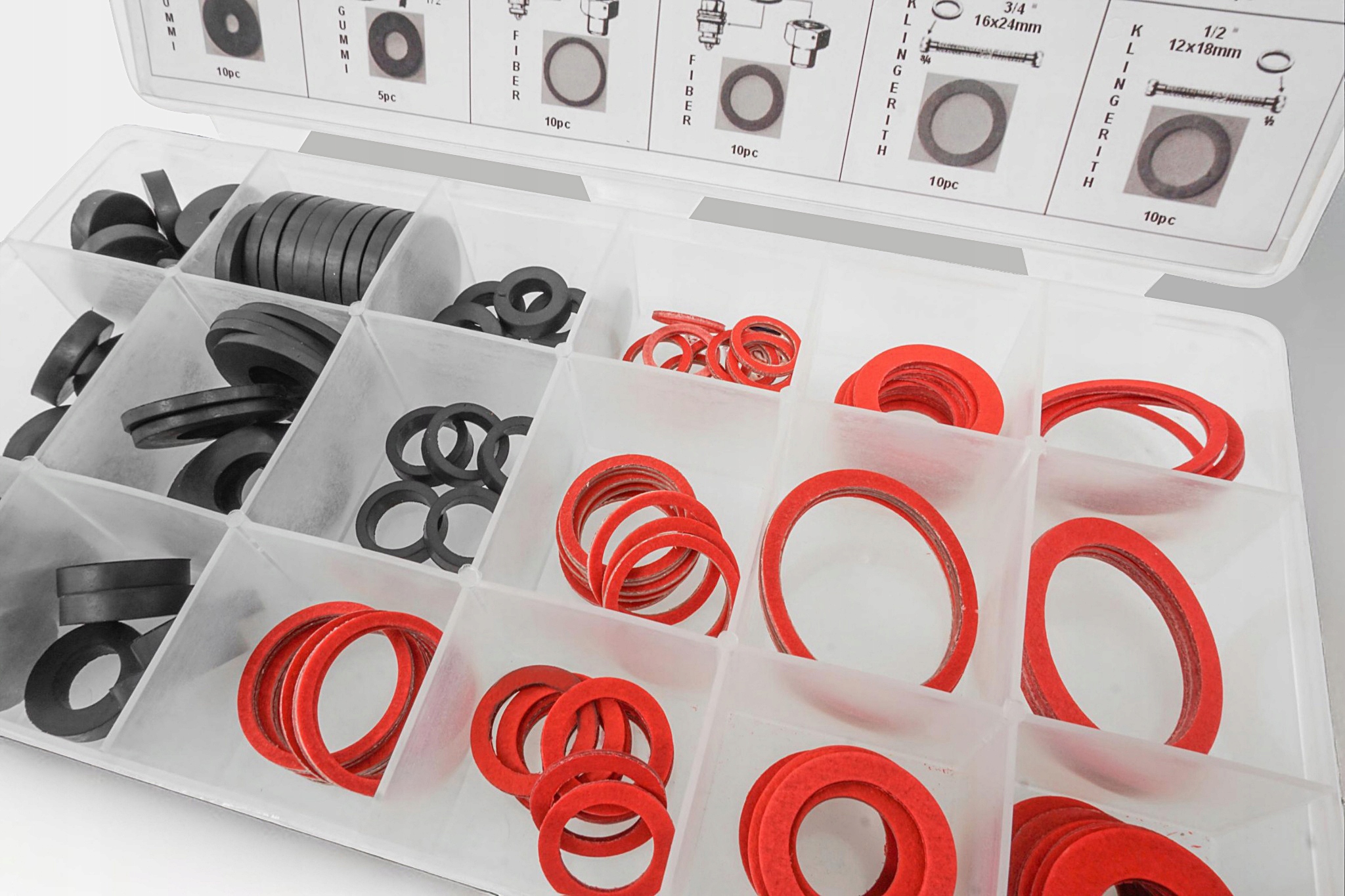 PODKŁADKI GUMOWE USZCZELNIAJĄCE HYDRAULICZNE ZESTAW PODKŁADEK USZCZELNIENIA Marka Verke