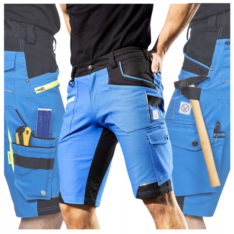 Krátké Kraťasy Pánské pracovní kalhoty ochranné šortky Elastické Premium