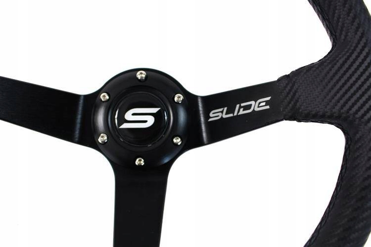 Kierownica SLIDE 350mm offset:90mm Carbon Yellow Strip Producent części SLIDE_F