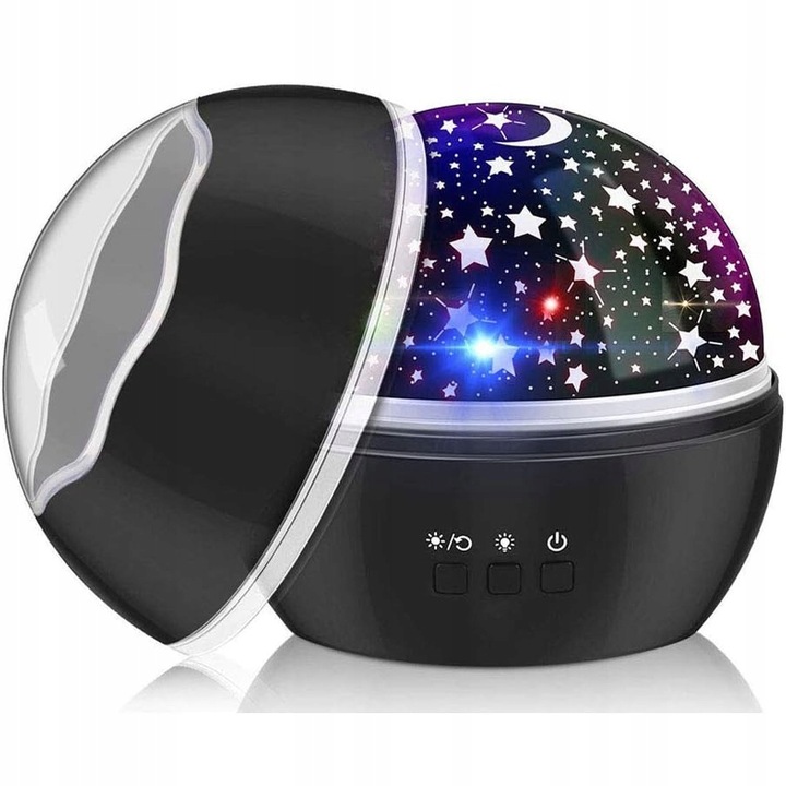 LAMPKA NOCNA LED PROJEKTOR NIEBA LAMPA OBROTOWA RZUTNIK GWIAZD RYBKI 2w1 Marka inna marka