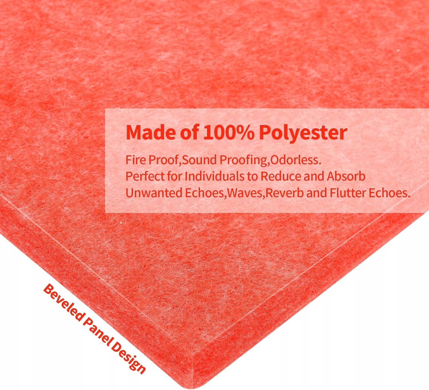 PANELE AKUSTYCZNE SAMOPRZYLEPNE 12 SZT 30X30X1 CZERWONE IZOLACJA ŚCIAN Model RED12