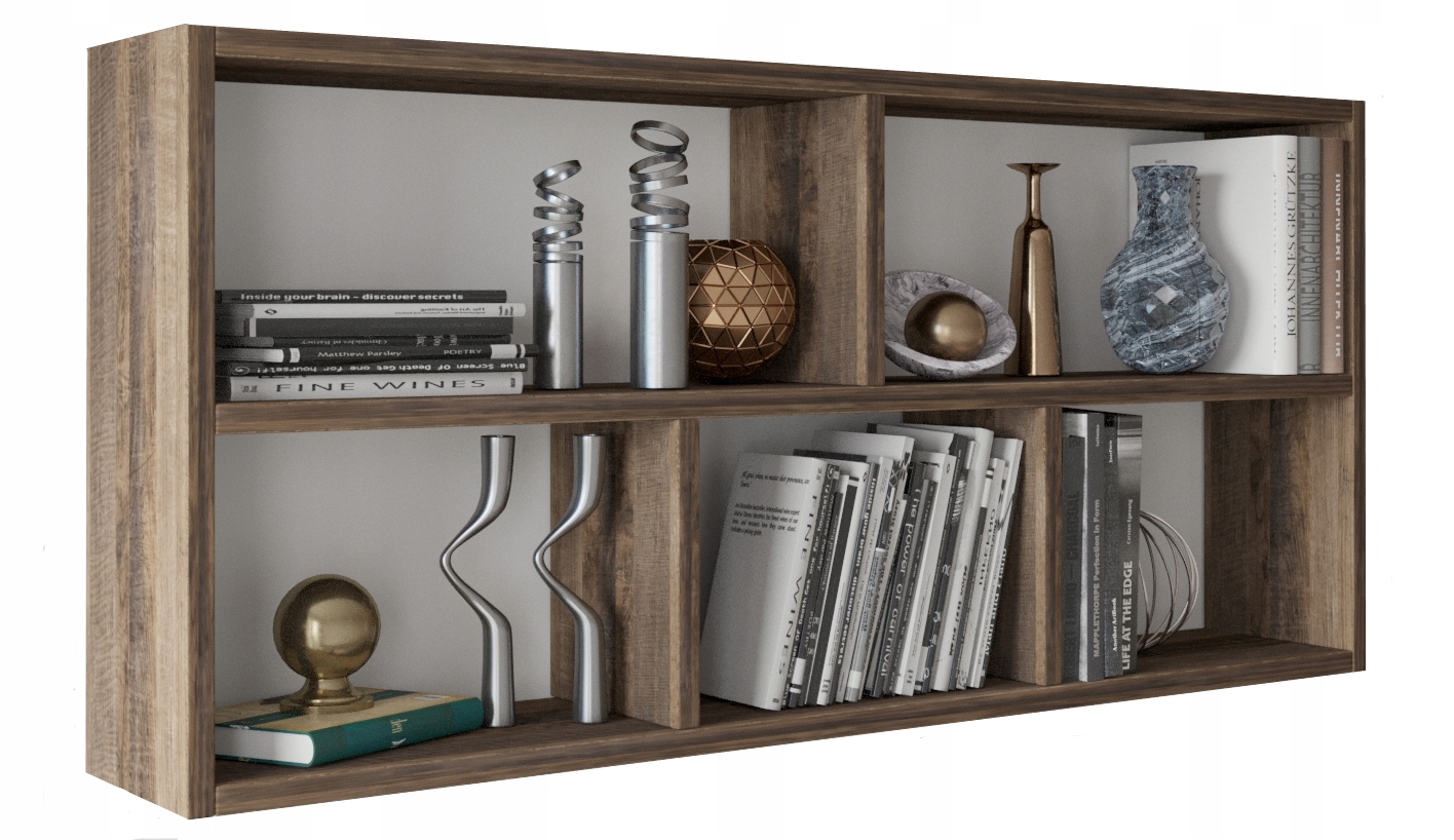 Półka wisząca TEO dąb loft retro rustykalny regał PER