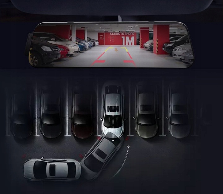 WIDEOREJESTRATOR LUSTERKO WSTECZNE KAMERA COFANIA Producent code wideorejestrator v10