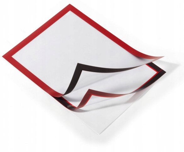 Ramka magnetyczna przylepna A4 DURABLE Duraframe czerwona