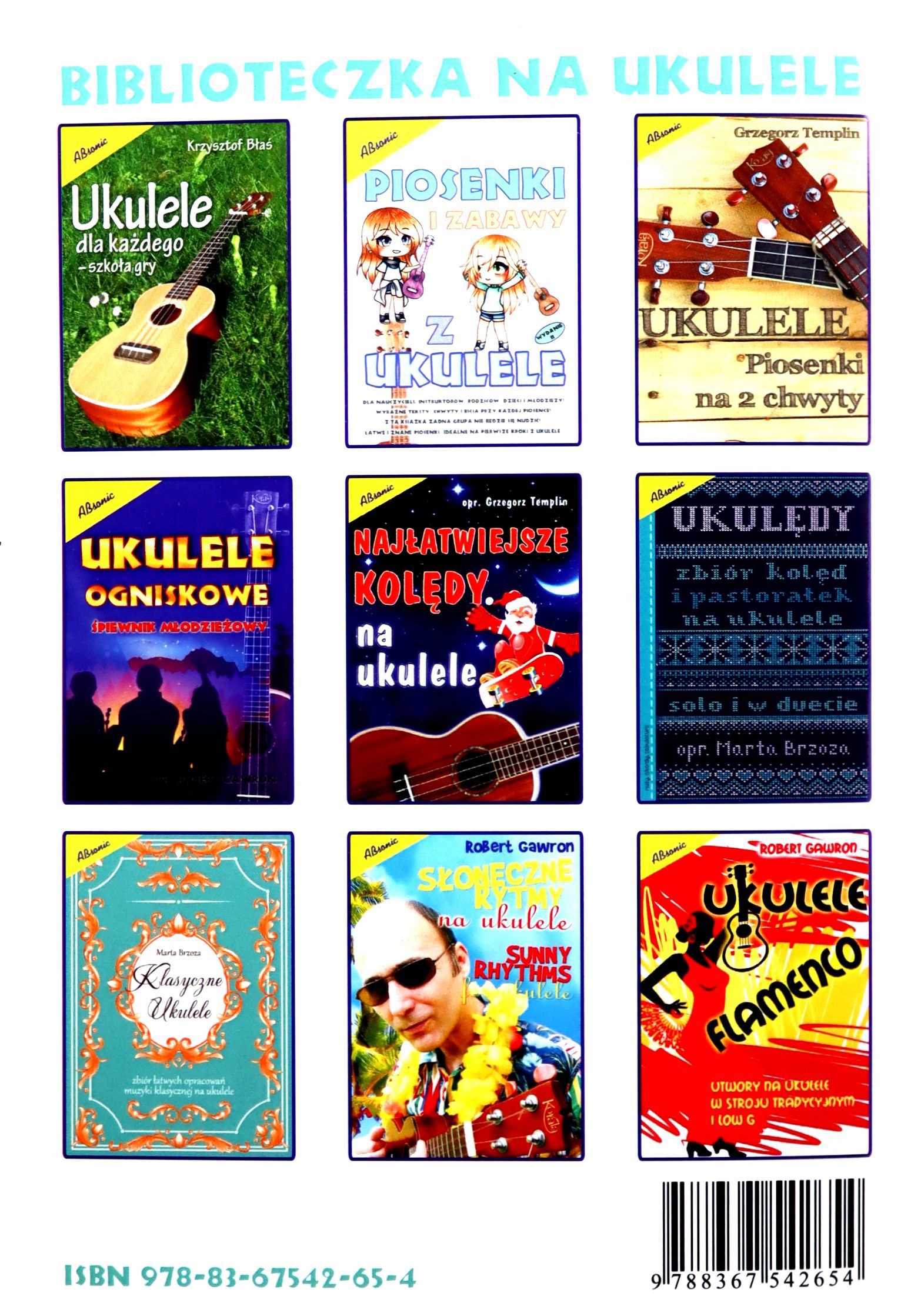 ŚPIEWNIK NAJŁATWIEJSZYCH KOLĘD NA UKULELE - Grzegorz Templin [KSIĄŻKA] Stan opakowania oryginalne