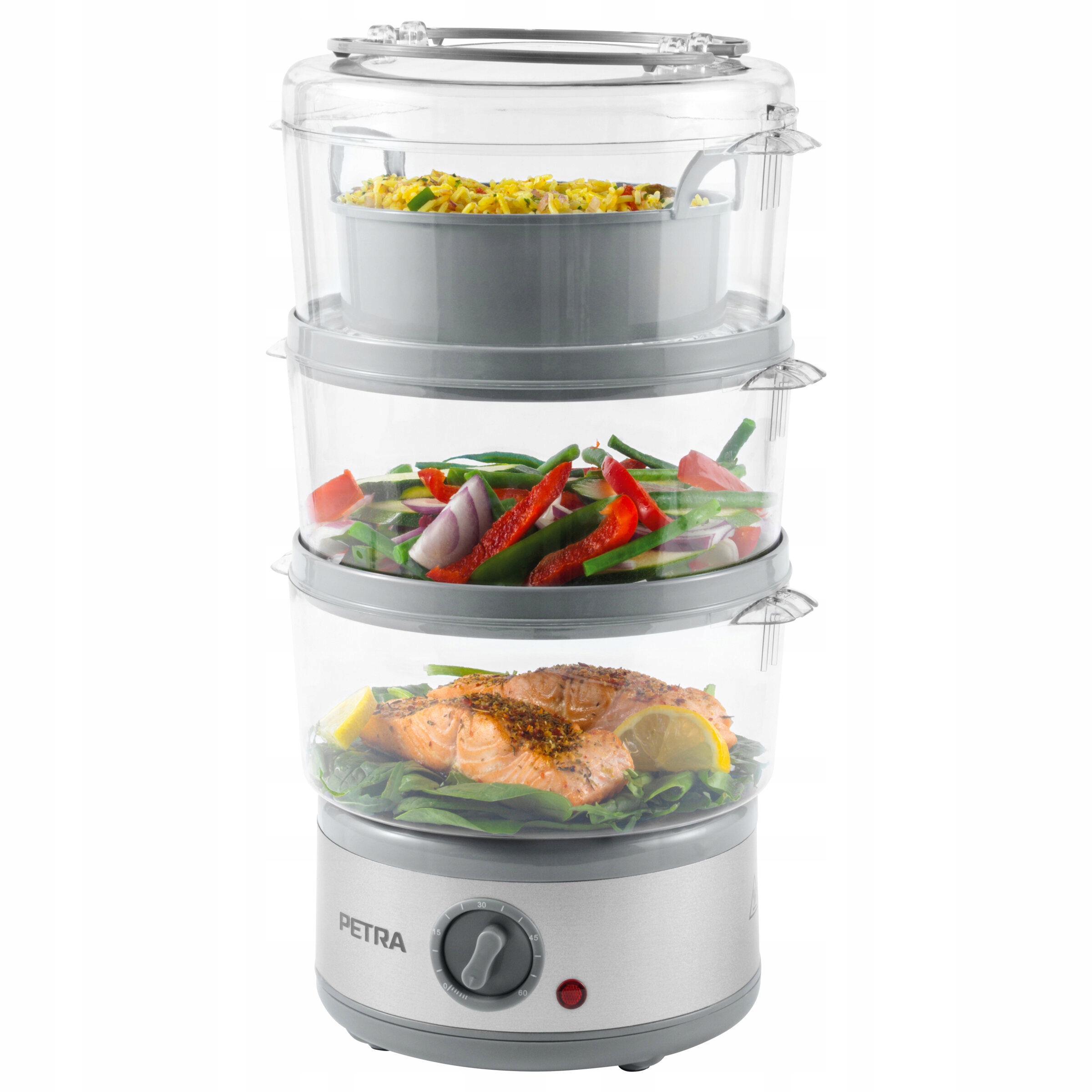 Parní Hrnec Pro Zdravá Jídla 500 W, 7,5 l Vaření V Páře, 3 Úrovně