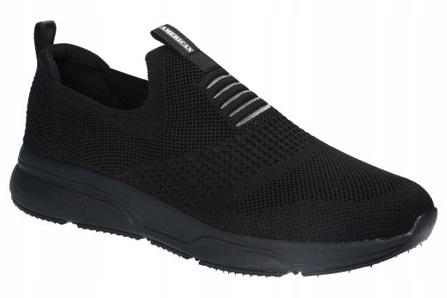 American Club RH102 Adidasy Vsuvky Tenisky Pánské Nazouvací Boty Černá 43