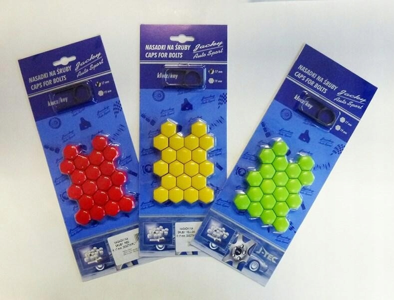 20x NAKŁADKI NASADKI NA ŚRUBY FELG KÓŁ 19mm Zastosowanie felgi stalowe