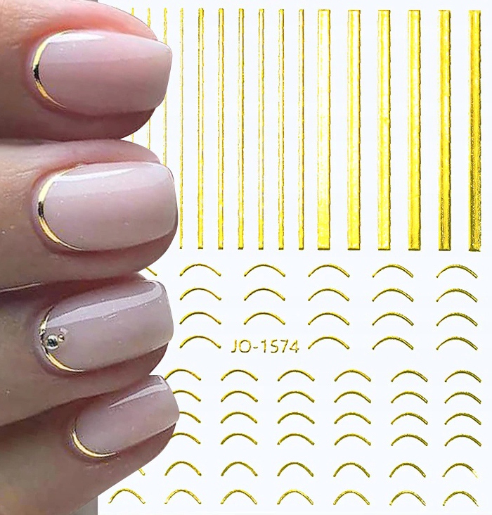 

Naklejki paski tasiemka na paznokcie do zdobień