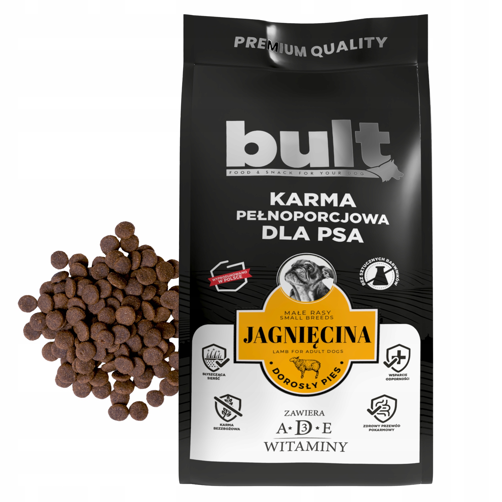 Levně Krmivo Suché S Jehněčím Masem Bult Pro Dospělé Psy Malých Plemen 3 kg