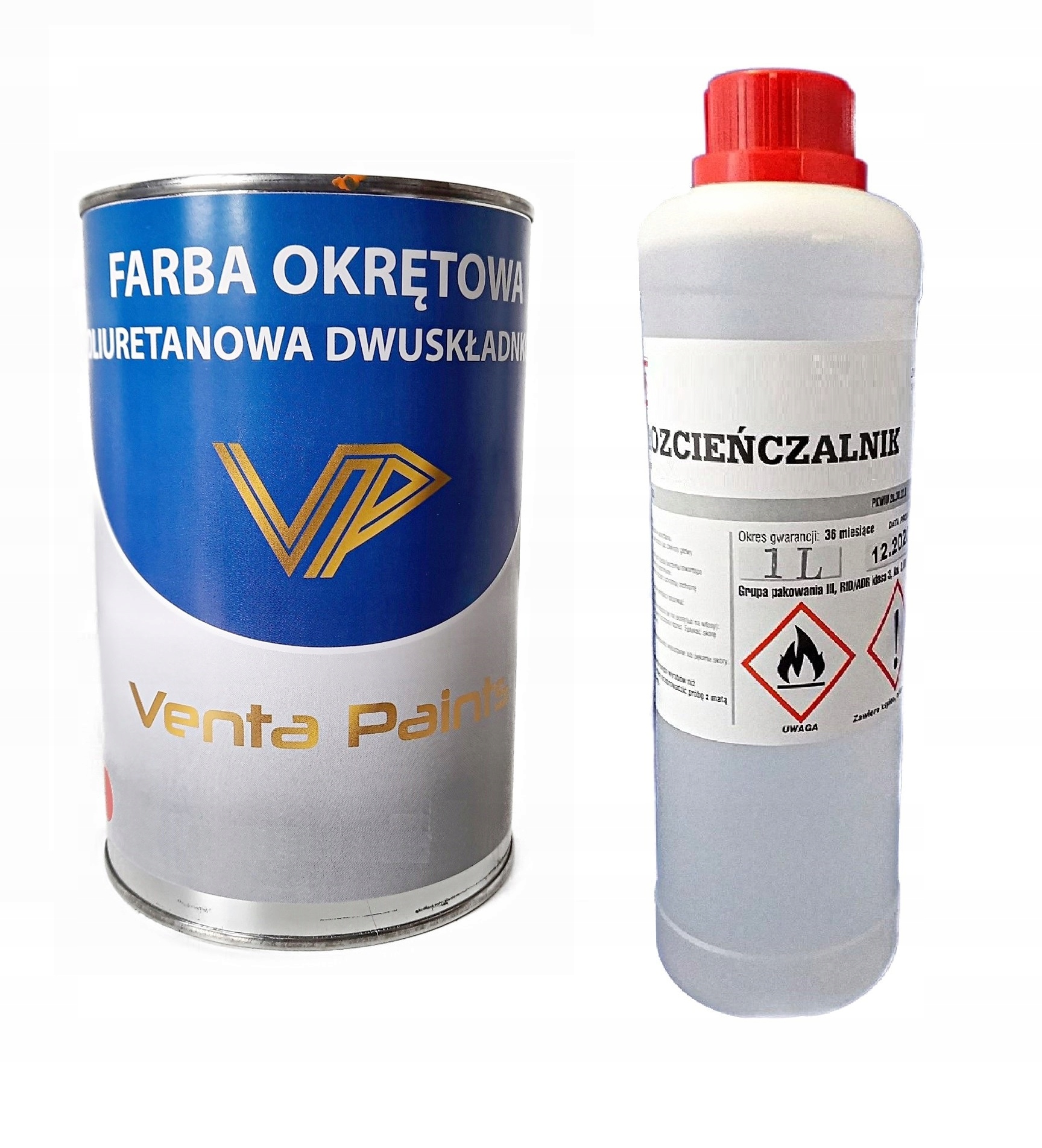 Farba Poliuretanowa Do Łodzi Jachtów Niebieska RAL5010 1L Pojemność 1 l