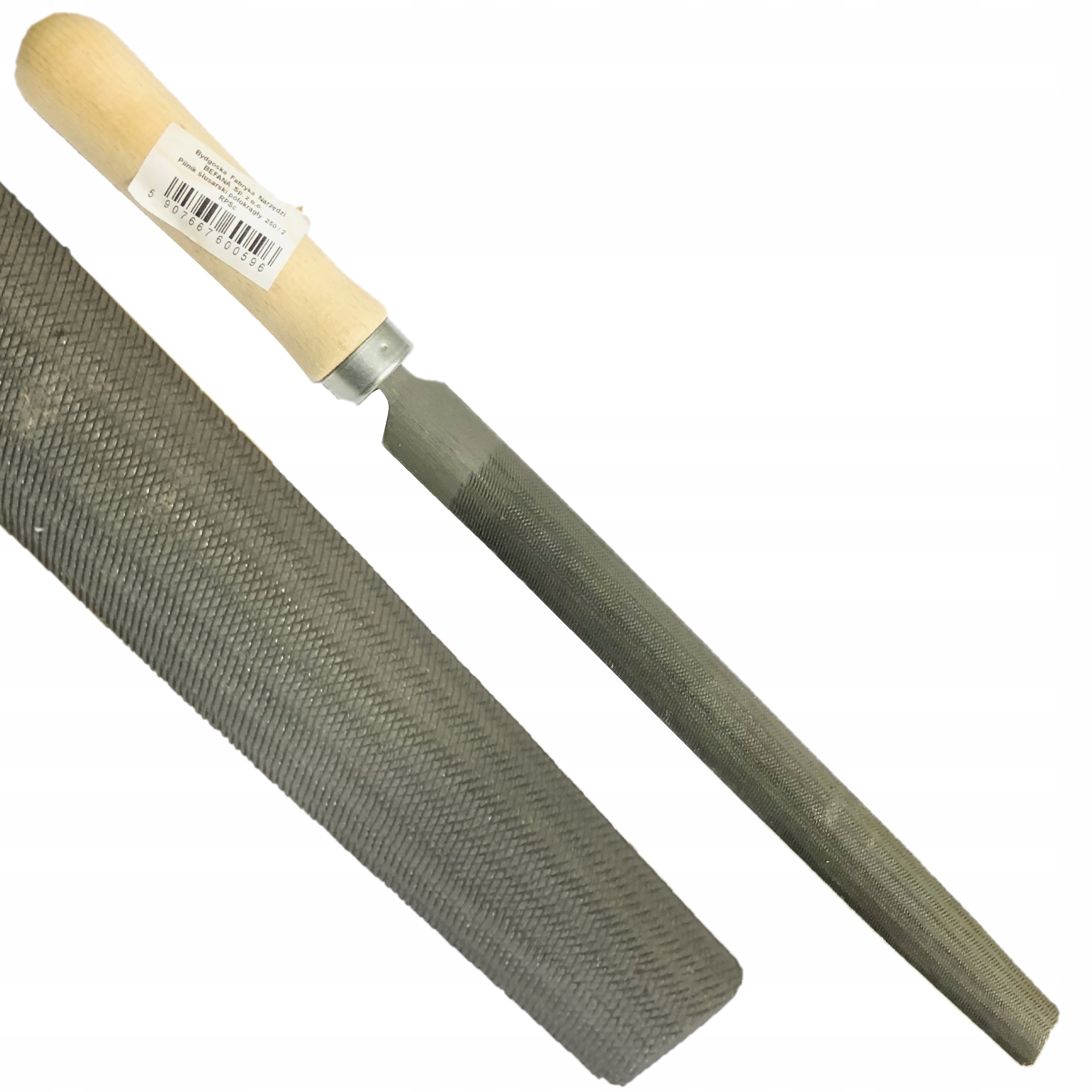 Befana Pilnik ślusarski półokrągły RPSc 250 mm x2