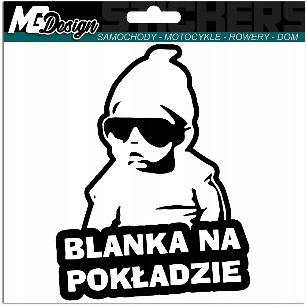 

Blanka W Samochodzie naklejka Auto 18x14 kolor