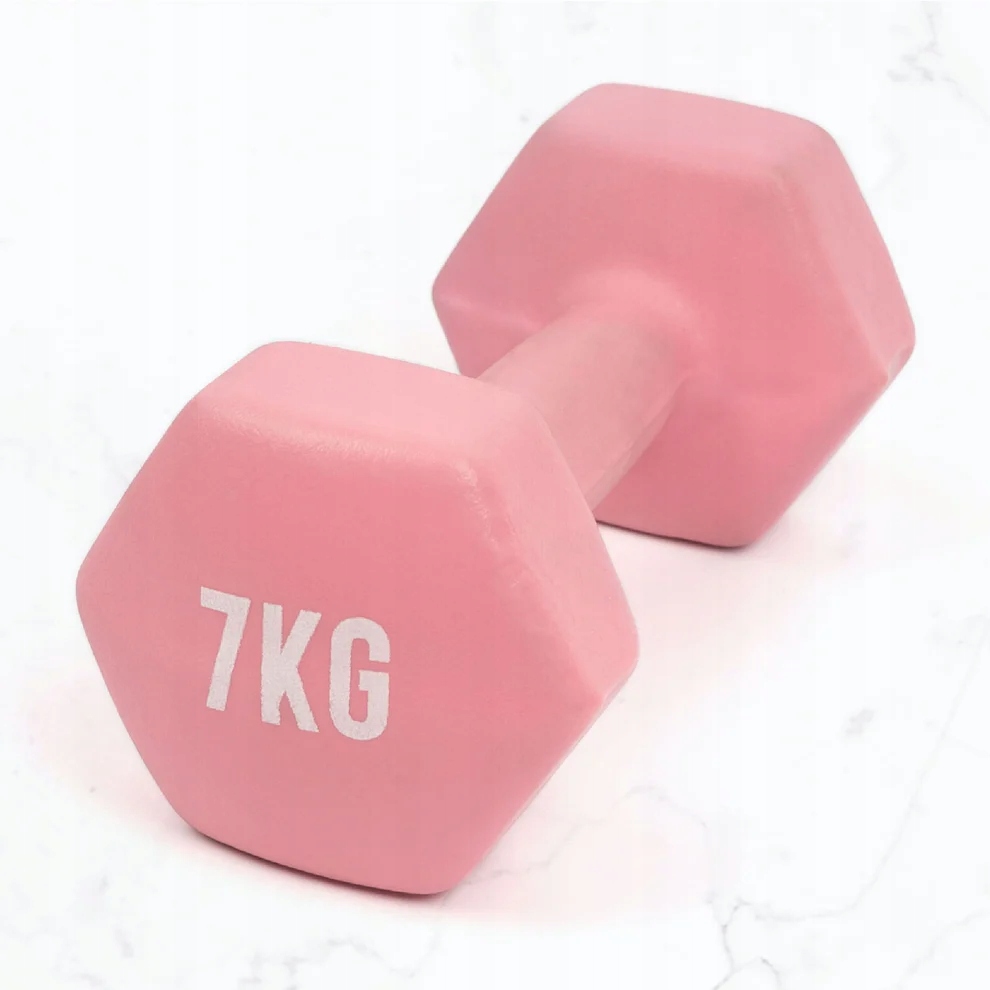 Fitness činka pro cvičení závaží Myga 7 kg neoprenová protiskluzová 1 Ks