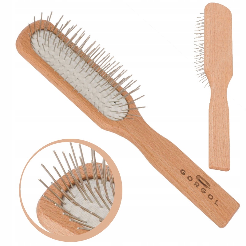GORGOL SZCZOTKA Z METALOWYMI SZPILKAMI BEZ KULEK