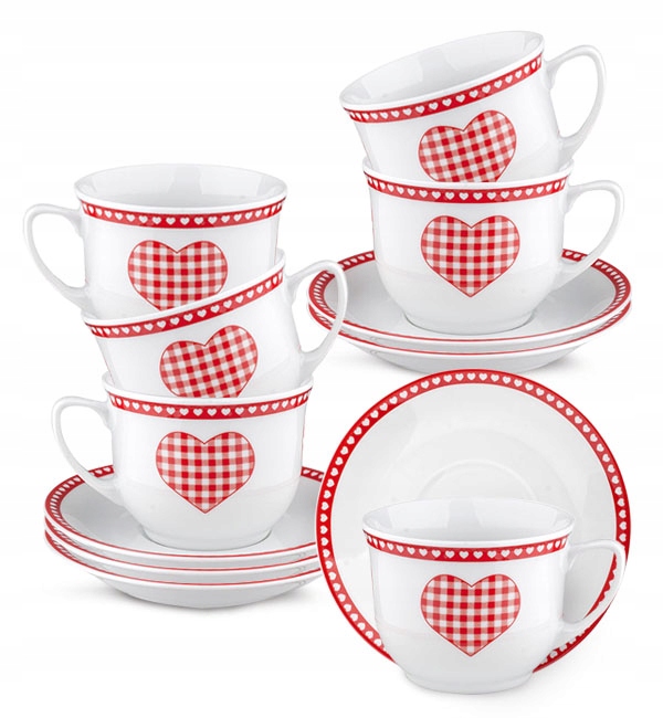 

Lubiana Wiedeń 6x Serducha Kubek 300 ML Spodek