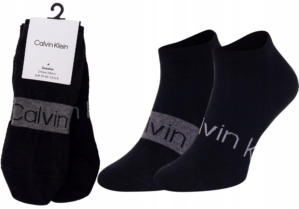 

Calvin Klein Skarpetki Stopki 2 Pary Black r.39-42