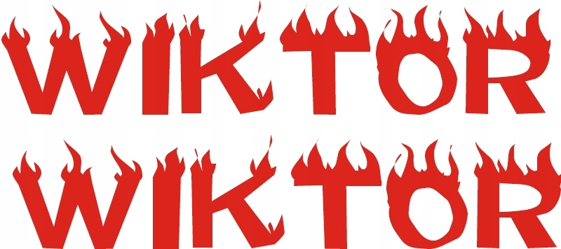 Twoje IMIĘ Ksywa naklejki kask rower Napis nr18 Marka Yess Naklejki