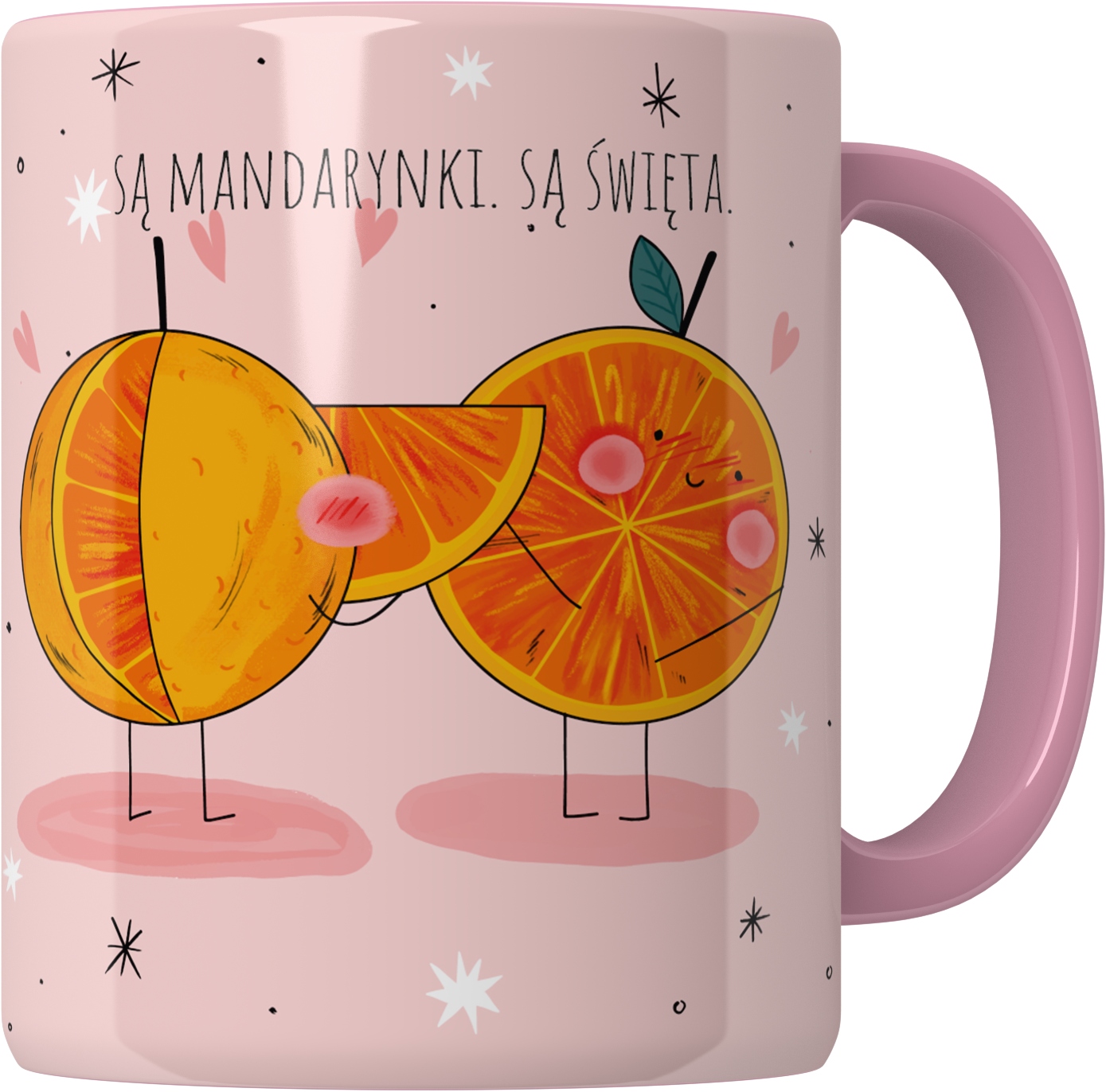 KUBEK NAWZAJEM ŚWIĘTA POD CHOINKĘ MIKOŁAJ PREZENT WIGILIA MANDARYNKI