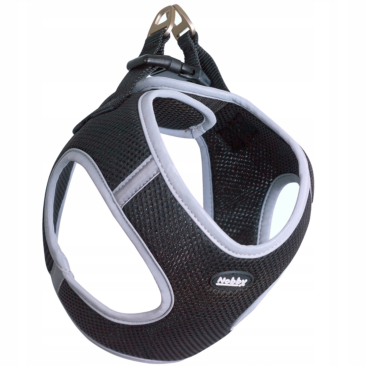 Postroj pro psa Nobby Delight L klec: 40-45 cm, pas: 50-55 cm Černý