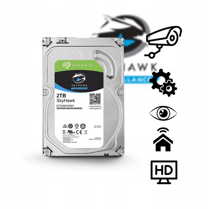 DYSK TWARDY HDD SEAGATE SURVEILLANCE 2TB DO CCTV Producent Seagate