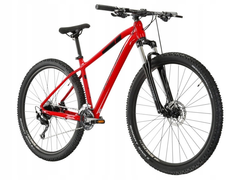 Rower górski Mtb Kross Level 1.0 M17 29 cali męski Czarno-czerwony
