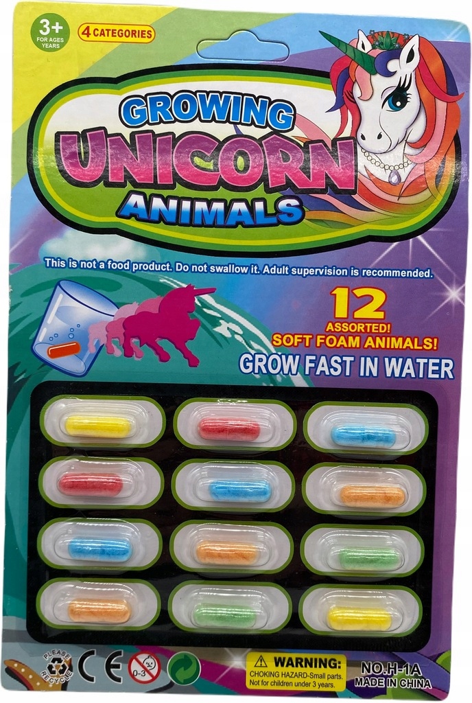 Kapsułki JEDNOROŻCE Rosnące w wodzie Magiczne