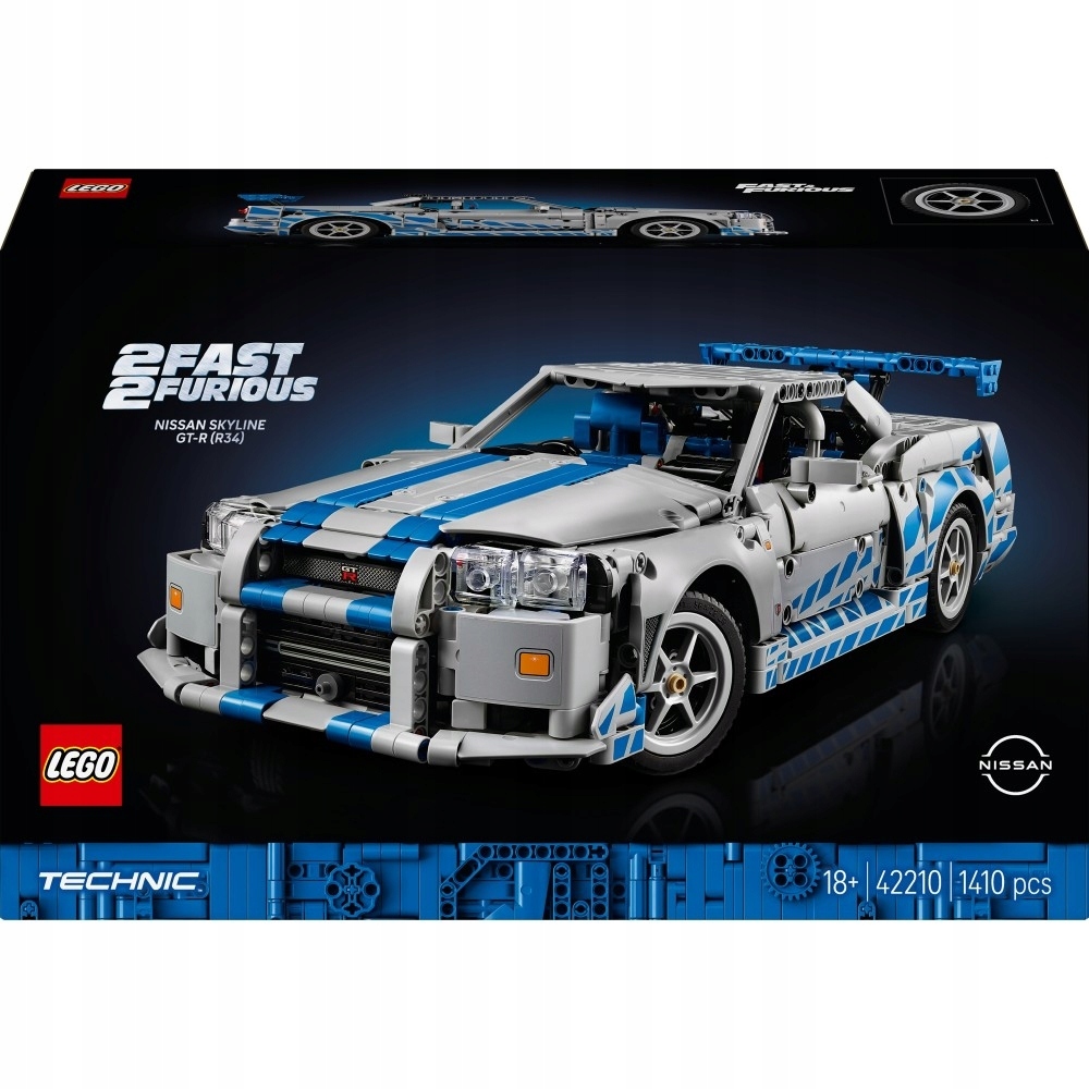 Lego Technic Auto Nissan Skyline Gt-r (R34) z filmu Příliš rychlý za vztek