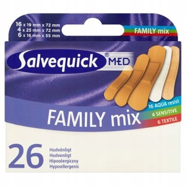 

Salvequick Family Mix plastry 26 sztuk