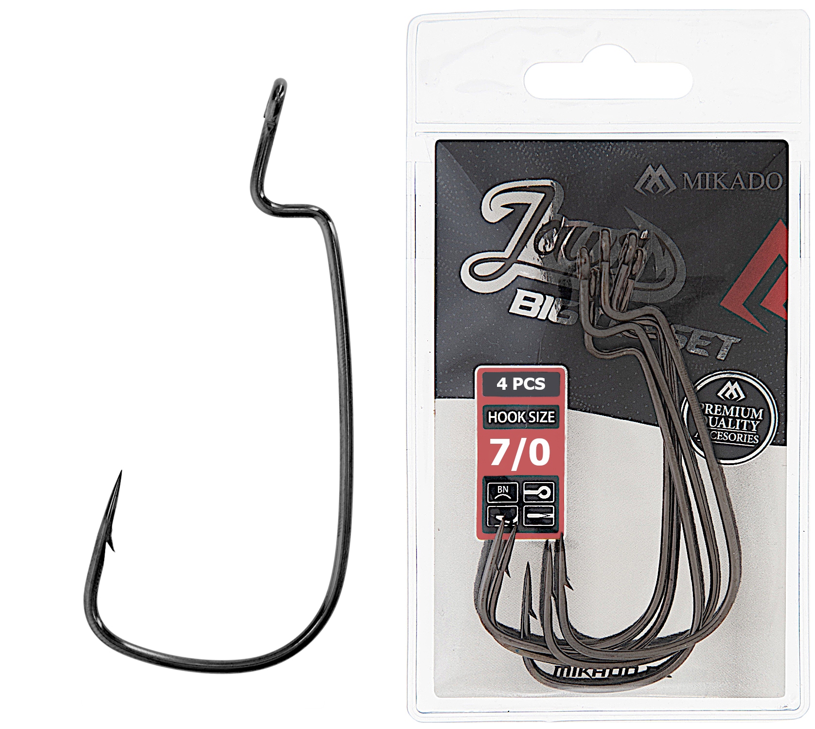 Haki Offsetowe Jaws Big Offset nr 7/0 op.4szt.