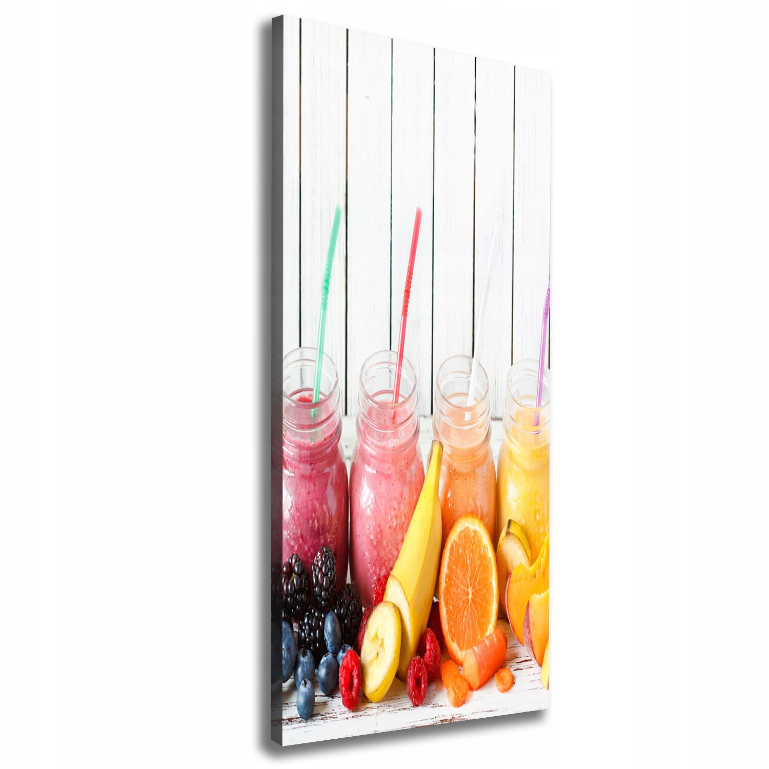 

Foto obraz na płótnie Kolorowe koktajle 50x125 cm